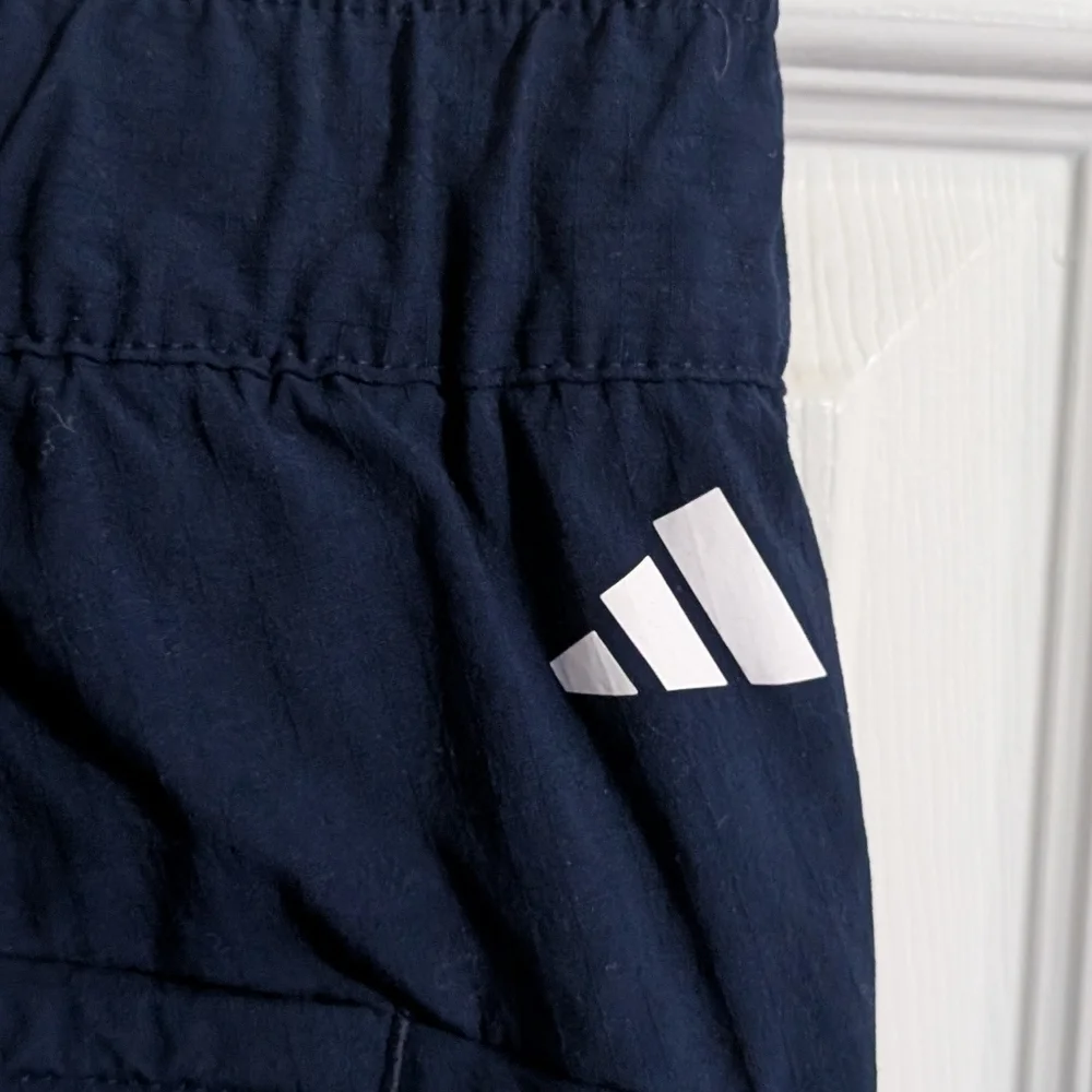 Adidas Mens Pants Blue Active Performance Golf Drawstring Elastic Waist Size XL